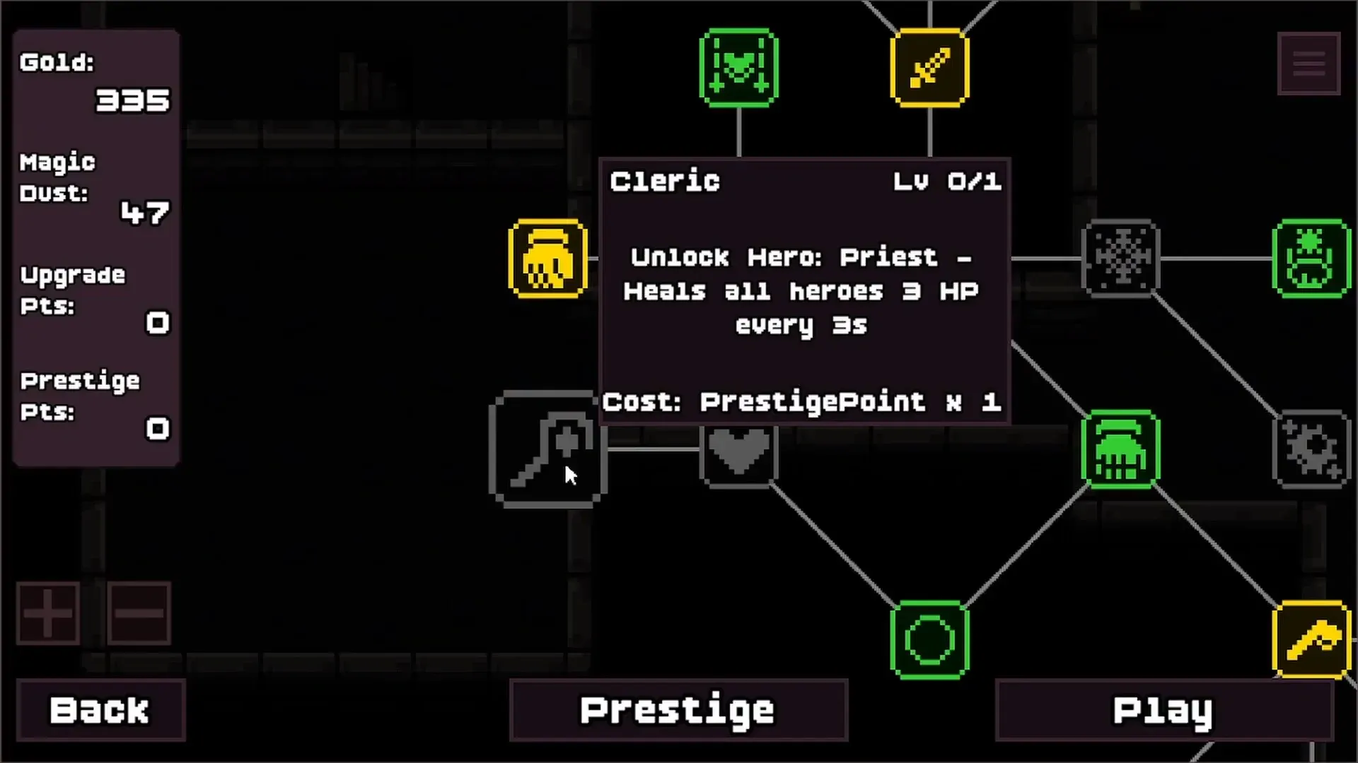 Confirm the reset, then inspect the restarted party